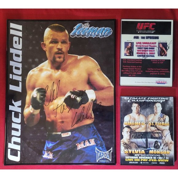 Signed MMA Promos : UFC 65 & 68 : Liddell, Hughes, St. Pierre, Sylvia, Couture